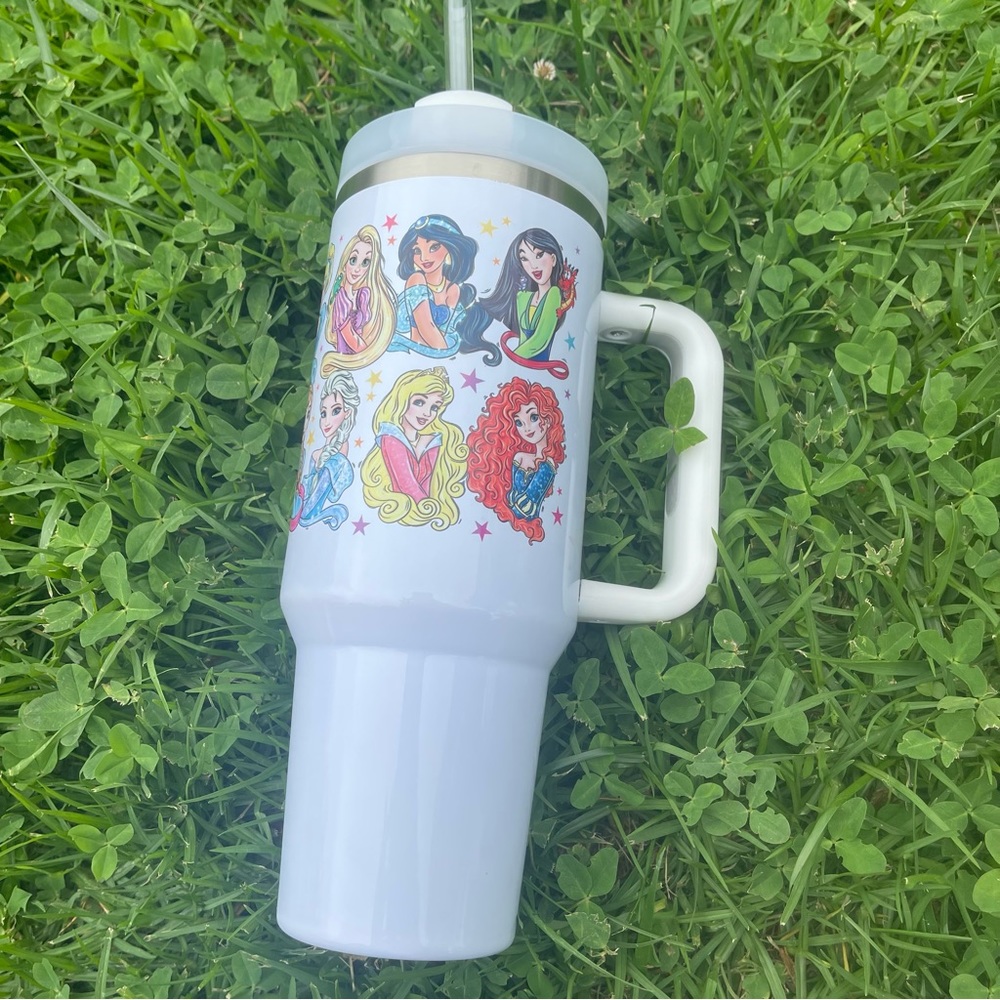 Disney Princess Brand new 40 oz double wall stainless travel office tumb… - Picture 2 of 9